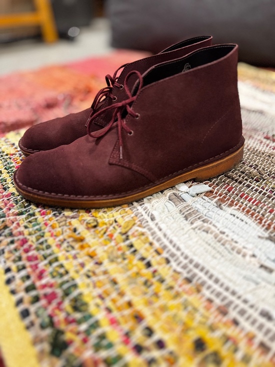 Clarks Desert Boot in Bordeaux Mens 14 main image 5